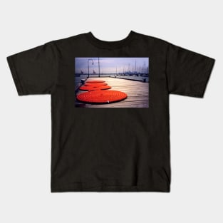 Rope Circles on jetty, Williamstown Kids T-Shirt